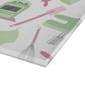 Planche à découper rose et verte de cuisine (Coin)