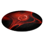 PLANCHE À DÉCOUPER ROSE FRACTAL ROUGE EN NOIR (Coin)