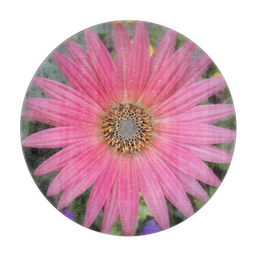Planche à découper rose Gerbera Daisy (Devant)
