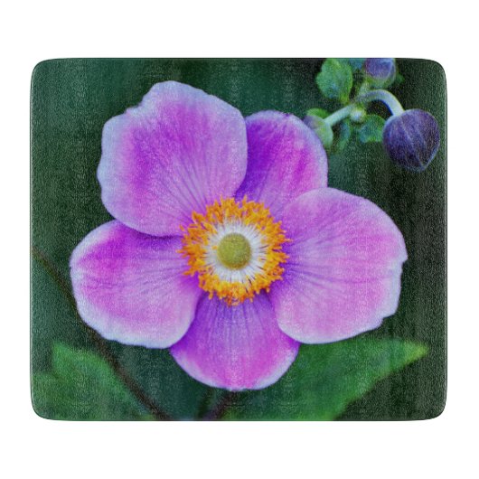 Planche à découper rose japonais anémone (Devant)