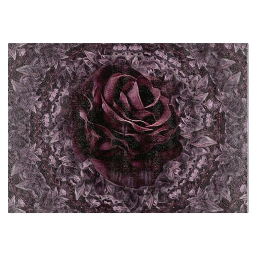 Planche À Découper Rose Mandala (Devant)