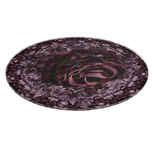 Planche À Découper Rose Mandala (Coin)