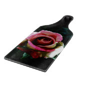 Planche À Découper Rose Peinte à l'Huile (Coin)