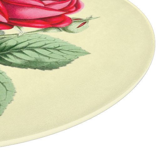 Planche À Découper Rose rouge antique (Coin)