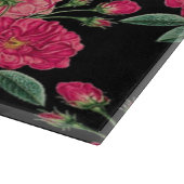 Planche À Découper Rose vintage Monogram Cutboard (Coin)