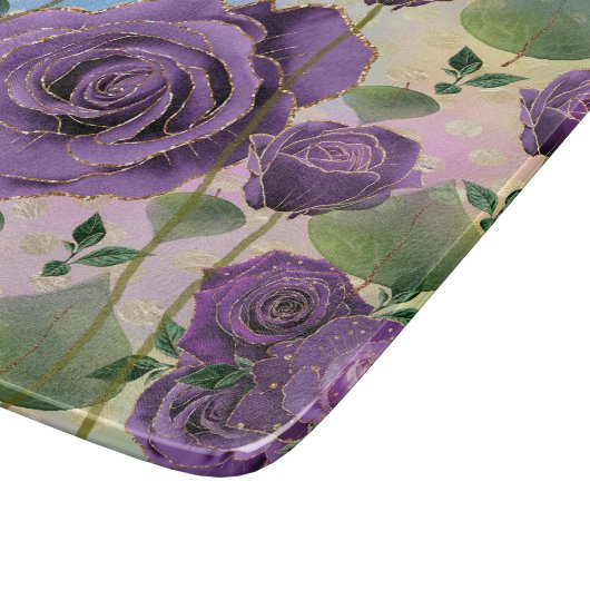 Planche à découper Rose violet Gold Highlights (Coin)