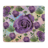 Planche à découper Rose violet Gold Highlights (Devant)