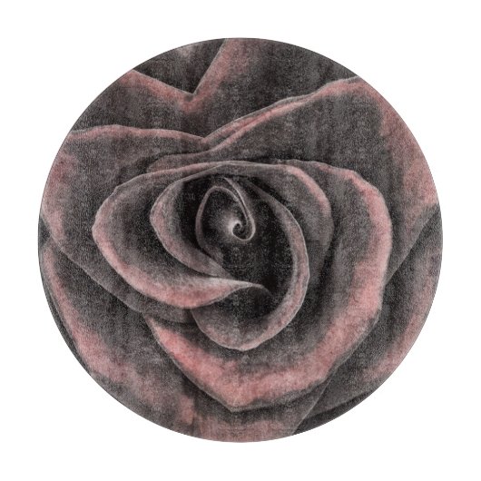 Planche À Découper Rose violet rustique (Devant)