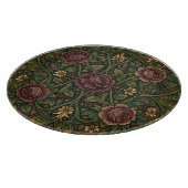 Planche À Découper Rose violette ornée de style William Morris floral (Coin)