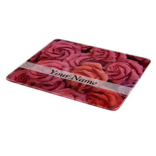 Planche À Découper Roses à fleurs roses (Coin)