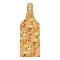 Roses blanches romantiques sur orange