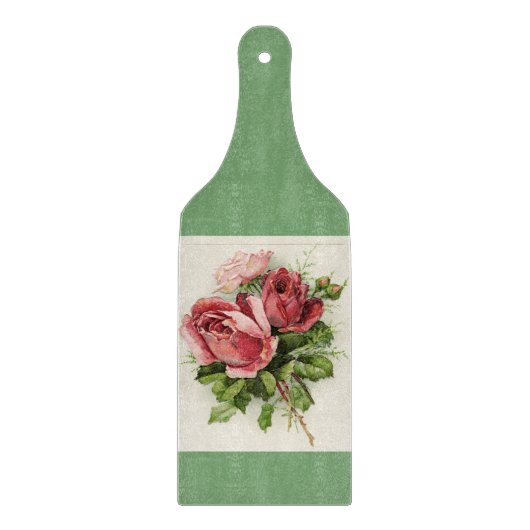 Planche À Découper Roses d'antiquités vintages (Devant)