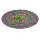 Planche À Découper Roses d'aquarelle rose (Coin)