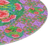 Planche À Découper Roses d'aquarelle rose (Coin)