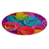 Planche À Découper Roses de papier vibreux (Coin)