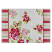 Planche À Découper Roses Et Grilles Planche À Découpe En Verre (Devant)