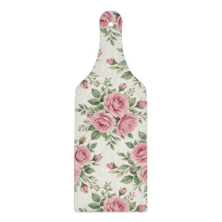 Planche À Découper Roses Florales Aquarelle Rose Vintage Sans Couture