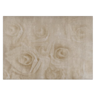 Planche À Découper Roses papier Sepia