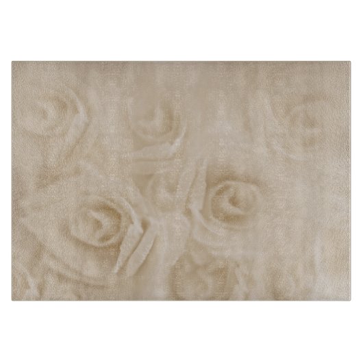 Planche À Découper Roses papier Sepia (Devant)