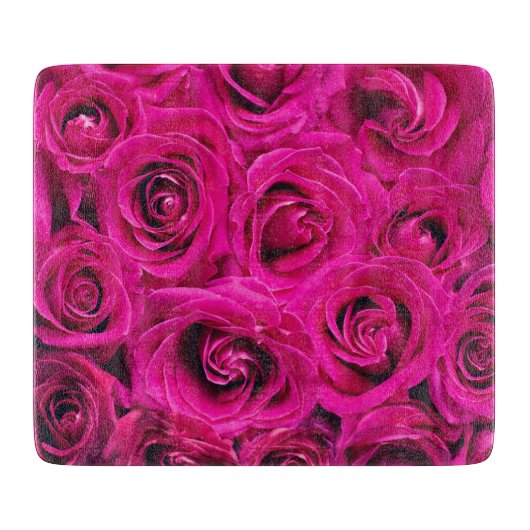 Planche À Découper Roses roses (Amour et Romance) (Devant)