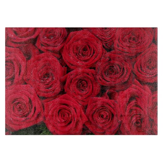 Planche À Découper Roses rouges par Therosegarden (Devant)