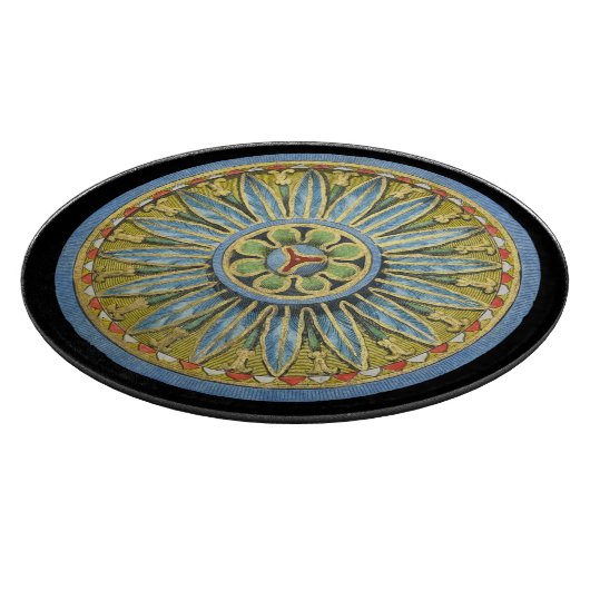 Planche À Découper Rosette architecturale antique n° 2 (Coin)