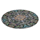 Planche À Découper Rosette de jardin Abstraite à plusieurs couleurs (Coin)