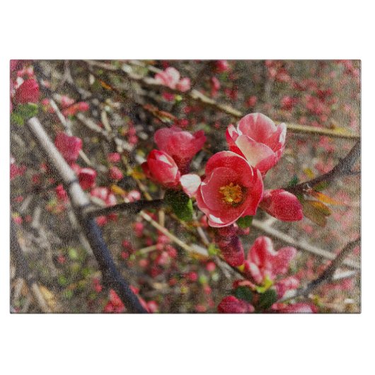 Planche À Découper rouge au printemps (Devant)