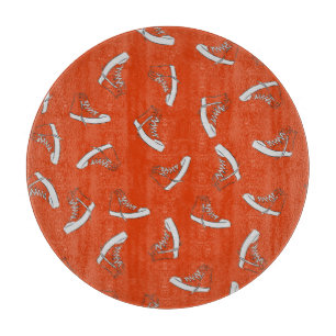 Planche À Découper Rouge basket : impression Vintage sans fil