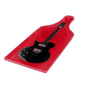 Planche À Découper Rouge Black Pop Art Guitare électrique (Coin)