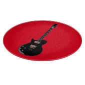 Planche À Découper Rouge Black Pop Art Guitare électrique (Coin)