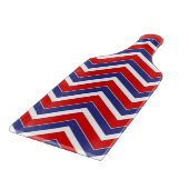 Planche À Découper Rouge, Blanc, Bleu Chevron 1 CUTTING BOARD PADDLE (Coin)
