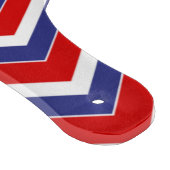 Planche À Découper Rouge, Blanc, Bleu Chevron 1 CUTTING BOARD PADDLE (Coin)