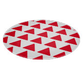 Planche À Découper Rouge Blanc Triangle Motif Art moderne (Coin)