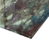 Planche À Découper Rouge bleu gris gris abstrait grunge graphique (Coin)