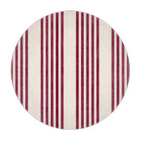 Rouge bordeaux et beige cinq rayures motif