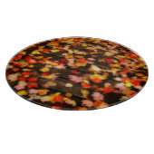 Planche À Découper Rouge clair Jaune d'automne Maple Feuilles (Coin)