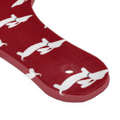 Planche à découper rouge de cuisine de chien de (Coin)