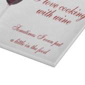Planche à découper rouge de vin rouge (Coin)
