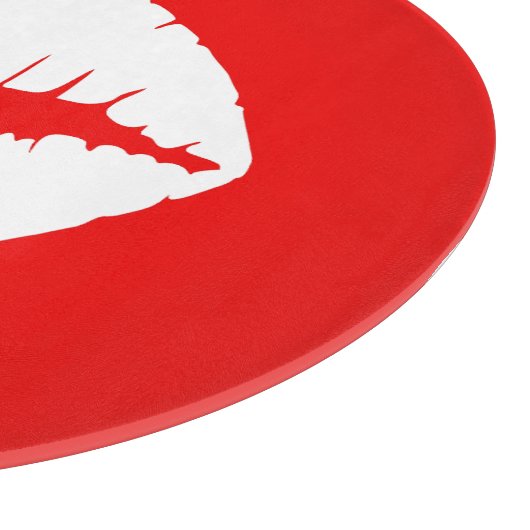 Planche À Découper Rouge et blanc (Coin)