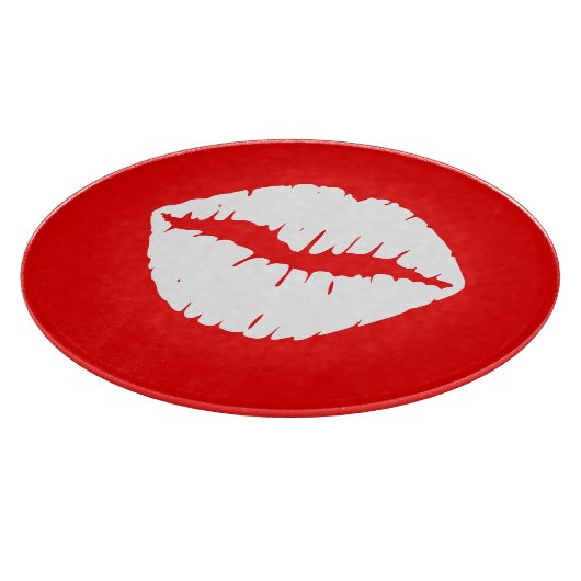 Planche À Découper Rouge et Blanc Maquillage (Coin)