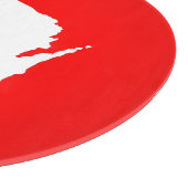 Planche À Découper Rouge et Blanc Wisconsin (Coin)