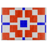 Planche À Découper Rouge et Bleu, c'est Saxon (Devant)