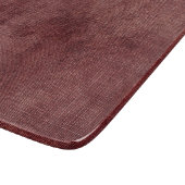 Planche À Découper Rouge Faux Lin (look lin) (Coin)