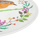 Planche À Découper Rouge-gorge, oiseau de Noël (Coin)