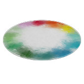 Planche À Découper Rouge rose orange jaune bleu violet blanc (Coin)