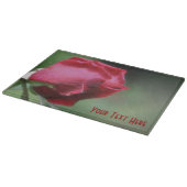 Planche À Découper Rouge Rosebud Flower Nature (Coin)