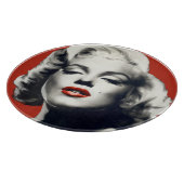 Planche À Découper Rouge sur les lèvres rouges Marilyn (Coin)