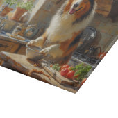 Planche À Découper Rough Collie Cooking in Kitchen (Coin)