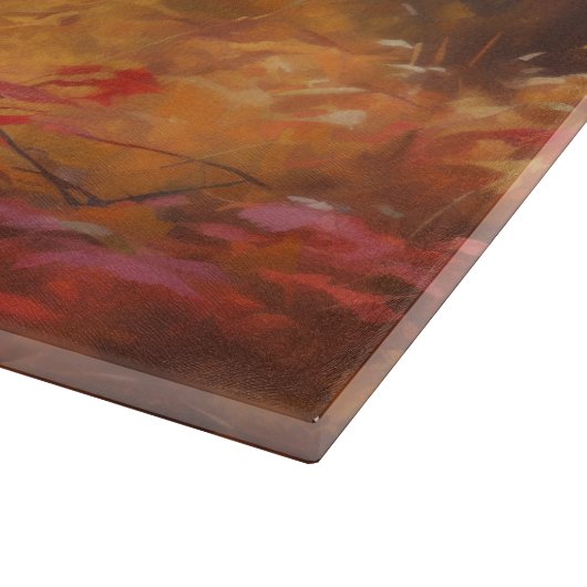 Planche À Découper Rough Collie dans l'automne Leaves automne Inspire (Coin)